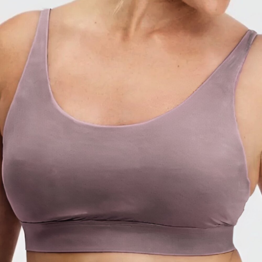 Fabletics NWT Naked Feel Scoop Neck Bralette XXL 14 16 in Misty Mauve purple